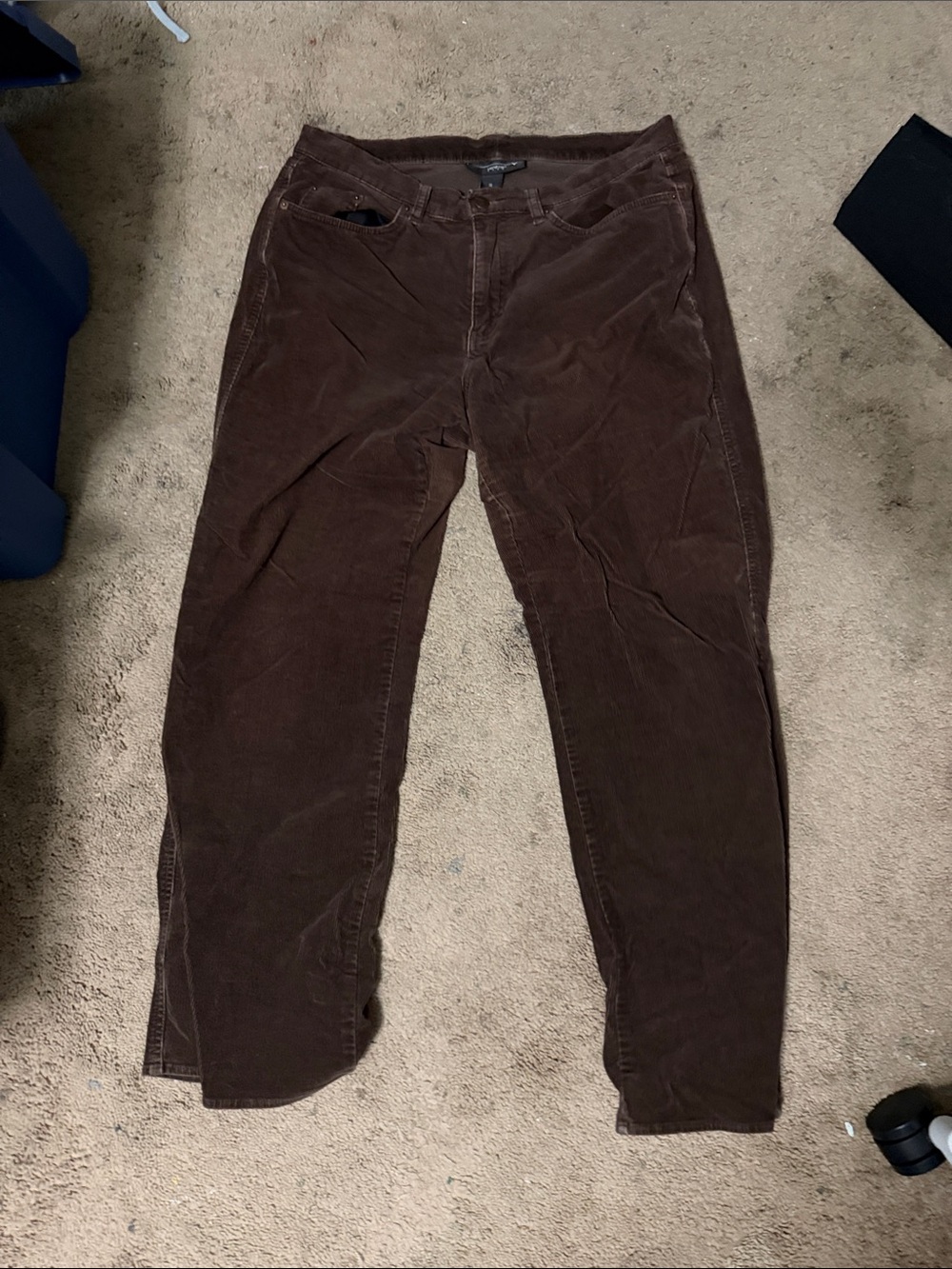 Venezia Men's Dark Brown Corduroy Pants